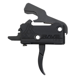 Rise Armament Rave 140 Single-Stage Curved Drop-In Trigger, Black - T017-BLK