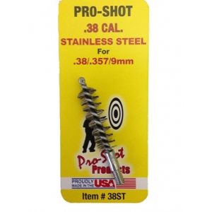 Pro-Shot .38/.357 Stainless Steel Bore Brush 38ST