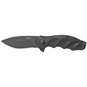 CRKT FORESIGHT 3.53" Drop Point Folding Knife, Black - K221KKP