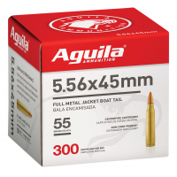 Aguila Centerfire 5.56x45mm 55 grain Full Metal Jacket Boat Tail Rifle Ammo, 300/Box - 1E556126
