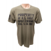 PSA "Property of US Gov't" Short Sleeve OD Green T-Shirt
