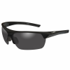 Wiley X Changeable/Guard Advanced Wraparound Semi Rimless T-Shell Sunglasses, Light Rust/Smoke Gray/Clear Lens - 4006