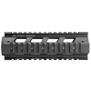 Aim Sports Aluminum Carbine Length Quad Rail w/ Covers, Anodized Black - MT041