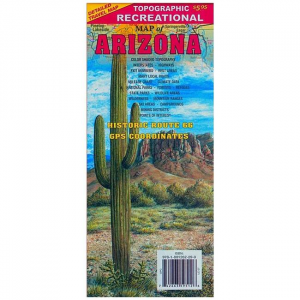 Topographic Recreational Map of Arizona