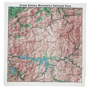 Great Smoky Mountains National Park Topo Bandana