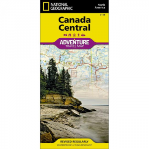 3114 - Adventure Travel Map: Canada - Central