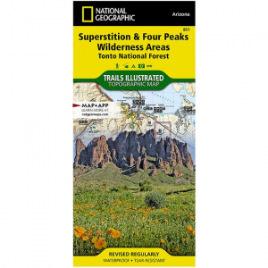 851 - Trails Illustrated Map: Superstition & Four Peaks Wilderness Areas - Tonto National Forest - 2019 Edition