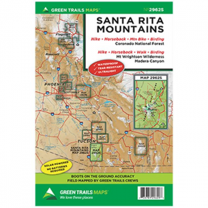 Santa Rita Mountains Ultralight Recreational Map