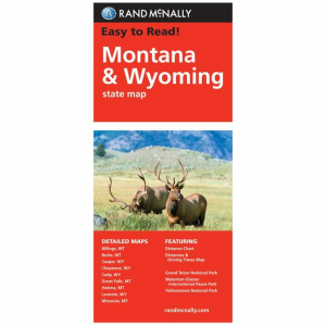 Rand Mcnally: Easy To Read: Montana & Wyoming State Map