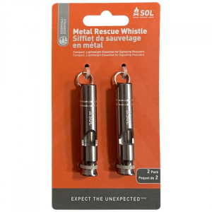 Rescue Metal Whistle - 2 Pack