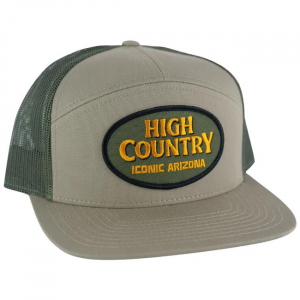 High Country Seven Panel Flat Brim Trucker Hat