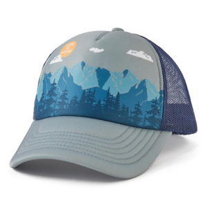 Mountain Forest Scene Trucker Hat