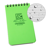 Weatherproof Top-Spiral Notebook, 3 x 5