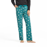 Women's Holiday Paw Pattern Snuggle Up Sleep Pant