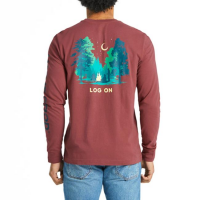 Men's Log On Campfire Long Sleeve Crusher-LITE Tee