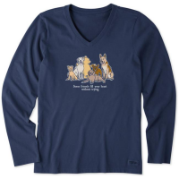 Women's Winnie Friends Fill Your Heart Long Sleeve Crusher Vee