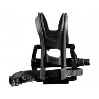 Wellgo B133 Alloy Large Platform Pedal Set with Clip & Strap