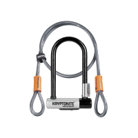 Kryptonite New-U KryptoLok Mini-7 U-Lock with 4' Flex Cable
