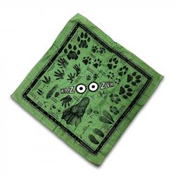 Wazoo Survival Gear Tracking Bandana with Pictures and Facts (21 Animal Tracks)