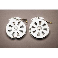 6 pack of White's mechanical auto-fisher reel