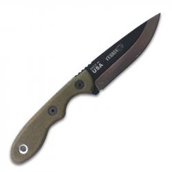 TOPS Knives Mini Scandi Neck Knife- Currin1776 Limited Edition