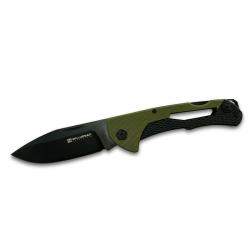 Willumsen Cobra Ace Knife in Night Olive w/ G10 & Stainless Steel handle&comma; S35VN Steel Blade