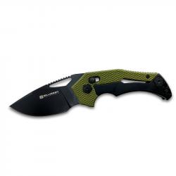Willumsen Red E - Night Olive w/ G10 handles&comma; Axis Lock&comma; D2 Steel