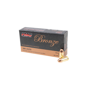 PMC Ammunition Bronze .380 Auto 90gr FMJ Ammunition - Pmc Ammunition