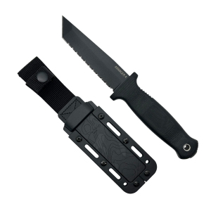Demko Knives Armiger4 Tanto Serrated Knife - Demko Knives