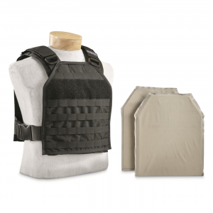 Premier Classic Plate Carrier Vest with (2) Level IIIA 10x12 inch Soft Armor Panels