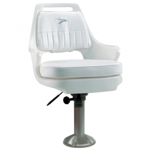Wise Offshore Pilot Chair with 12-18 inch Adjustable Pedestal / Mounting Plate / Seat Slider / Seat Swivel