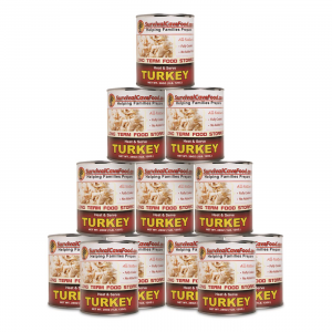 Survival Cave Canned Turkey Emergency Food Case of 12 108 Servings