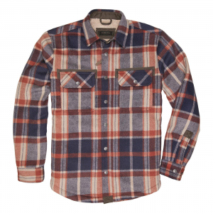 DKOTA GRIZZLY Men's Burke Wool-blend Sherpa-lined Shirt Jacket