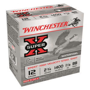 chester Super-X Xpert High-Velocity Steel Waterfowl 12 Gauge 2 3/4 Inch 1 1/8 Oz. 250 Rounds Ammo