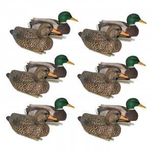 Mayhem Decoys Mallard Flocked Head Floater Duck Decoys 12 Pack