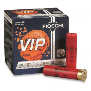 Fiocchi Exacta VIP Target Loads 28 Gauge 2 3/4 inch 3/4 oz. Lead Shot 250 Rounds
