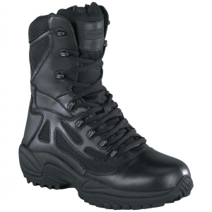 Men's Reebok 8 inch Side Zip Stealth Tactical Boots Black