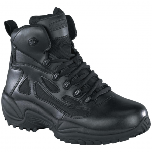 Men's Reebok 6 inch Stealth Side Zip Tactical Boots Black