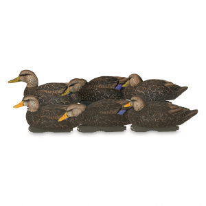 Avery GHG Pro-Grade XD Series Harvester Black Duck Decoys 6 Pack