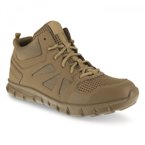 Reebok Men's 4 inch Sublite Cushion Mid Tactical Boots Coyote Tan