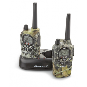 Midland Multi-Channel 36-Mile 2-Way GMRS Radios with NOAA Weather Alerts Camo Set of Two