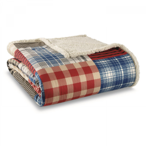 Shavel Home Products Micro Flannel Sherpa Blanket