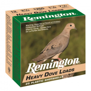 Remington Heavy Dove Loads 12 Gauge 2 3/4 inch Shot Shells 1 1/8 oz. 250 Rounds