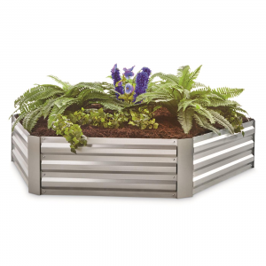 CASTLECREEK Hexagon Galvanized Steel Planter Box