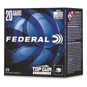 Federal Top Gun Sporting 20 Gauge 2 3/4 inch 7/8 oz. 250 Rounds