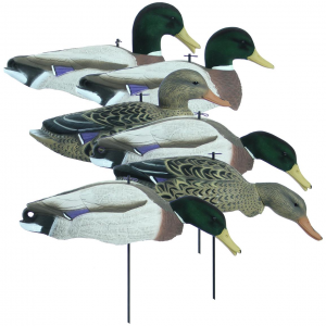 Higdon Magnum Full Form Shell Mallard Decoys with Flocked Heads 6 Pack