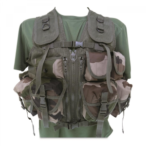 Mil-Tec 9-pocket Tactical Vest CCE Woodland Camo