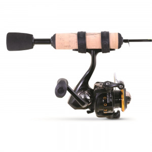 Clam Jason Mitchell Dead Meat Graphite Ice Fishing Rod and Reel Combo 27 inch Length Ultra Light Power