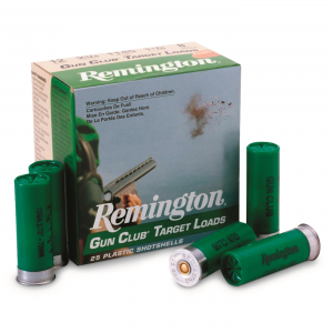Remington Gun Club Target Loads 12 Gauge 2 3/4 inch Shot Shells 1 1/8 oz. 250 Rounds