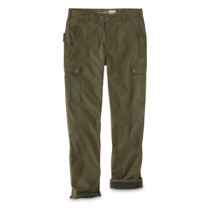 Carhartt Men's Rugged Flex Relaxed Fit Ripstop Cargo Fleece-lined Work Pants